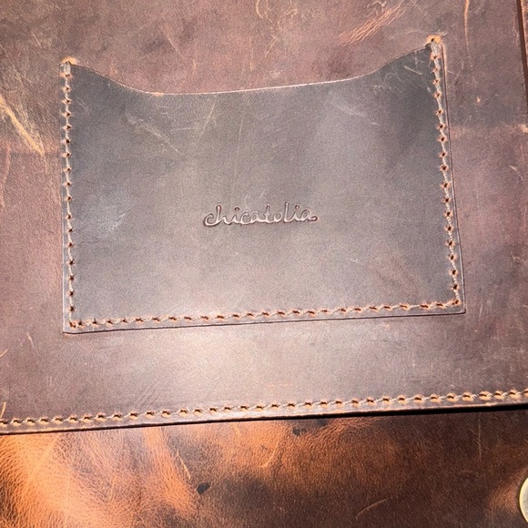 CHICATOLIA CRAZY HORSE LEATHER BACKPACK - TAN - Picture 10 of 10